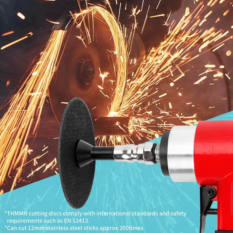 [Australia - AusPower] - Cut-Off Wheel Mounting Mandrel for Type 1 Cutting Wheels 3/8" & 1/4" Arbor 1/4" Shank Stem 2 Pack 2.0 
