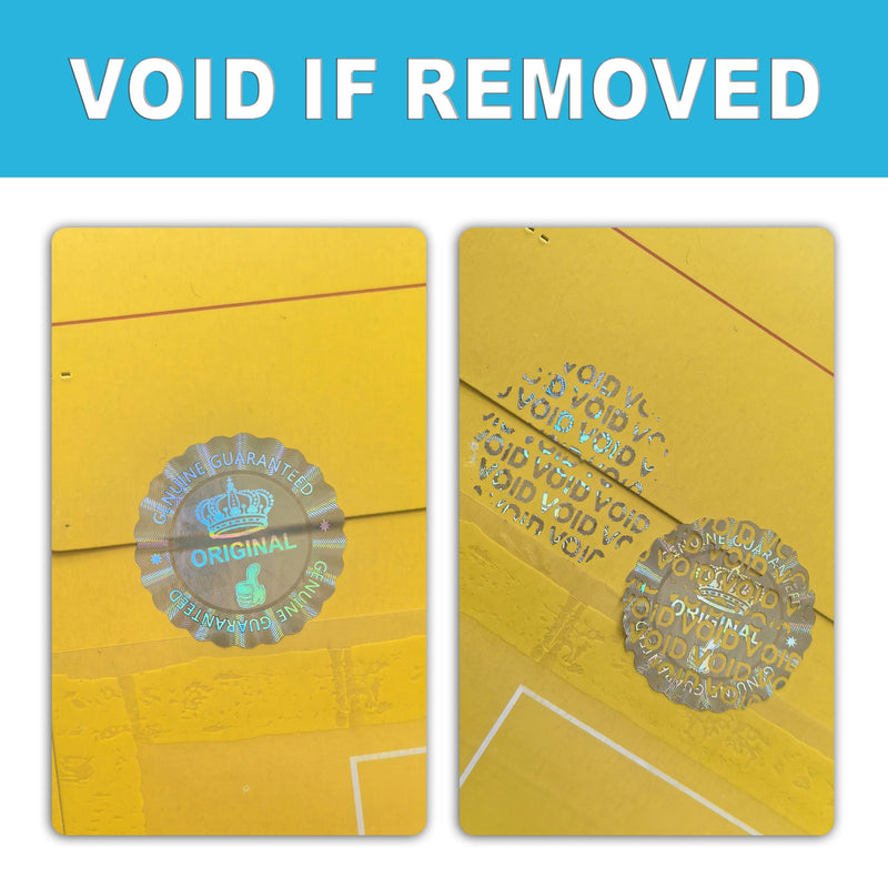 280pcs Hologram Tamper evident Sticker, Original,Genuine Guaranteed Label Sticker,Security Holographic Label,Warranty Void Seal Sticker(Silver,1inch) 25mm Silver
