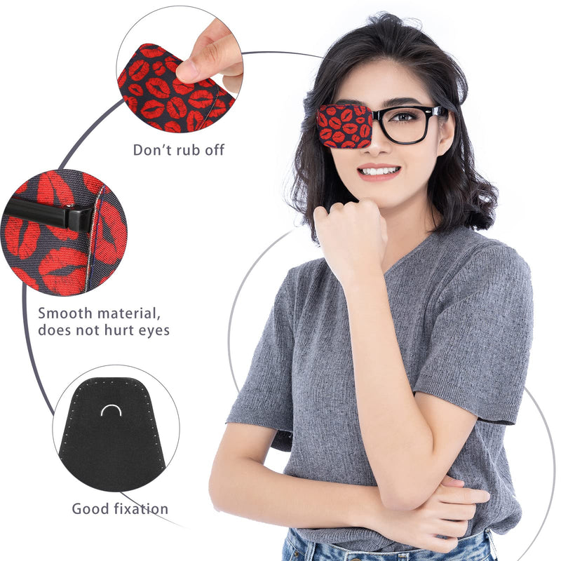 [Australia - AusPower] - Sosation 10 Pcs Eye Patches for Adult Left Right Eye, Eyepatch for Glasses, Mixed Styles Assorted Style 