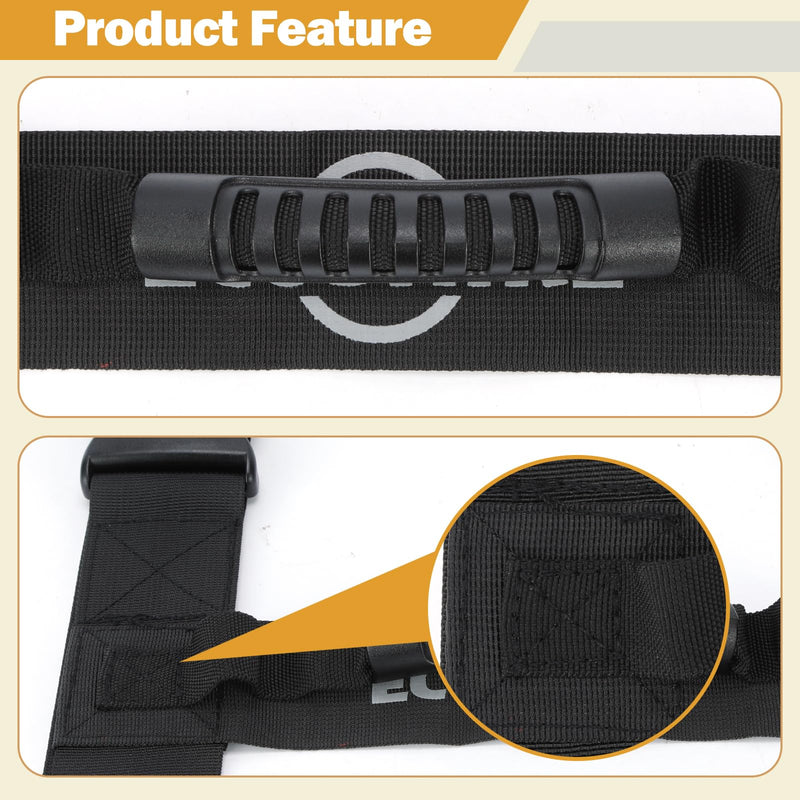 [Australia - AusPower] - Carrying Strap with Handle, Handheld Belt for Safely Moving and Lifting Heavy Boxes, Adjustable Belt, H-Shaped Style Carry Straps, Suitable for Cylinder, Camping Mat(61 inch) 61 inch (H-shaped) 
