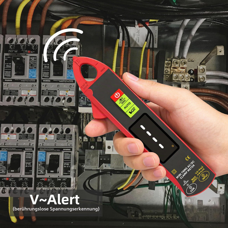 BSIDE UX1 Current Clamp DC AC 1 mA TRMS Mini Ampere Clamp Milliamps for Leak Current Car, Fully Automatic Intelligent Multimeter for Voltage Resistance Capacity Diode Temperature NCV Measuring