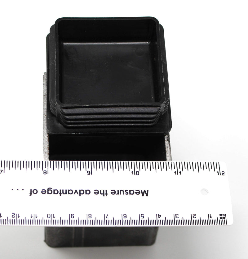 [Australia - AusPower] - 3" Square Tubing Heavy Duty Plastic Plug End Cap Insert 3x3 8-14 Tube Pipe Post (2) 2 