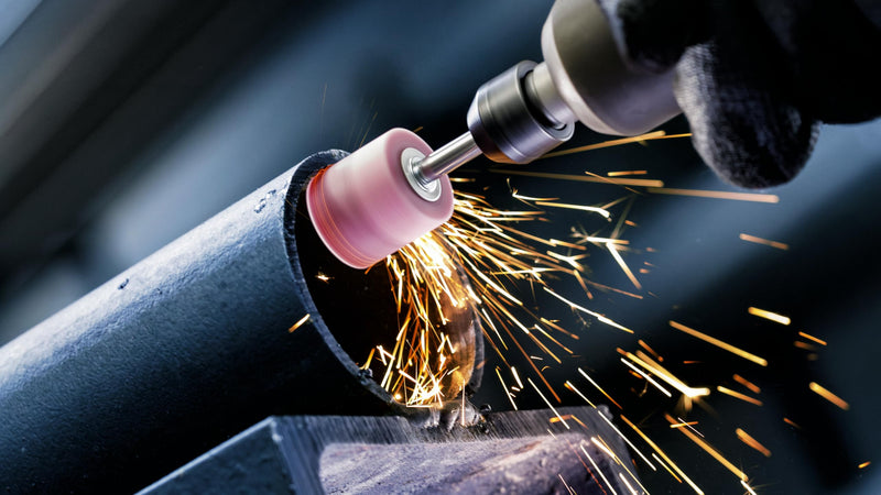 [Australia - AusPower] - Bosch 1x PRO Steel Mounted Point Set for 6 mm Longlife Straight Grinders, Drills and Cylindrical Shank (for Steel, Cast iron, Ø 20 mm, Professional Accessory Straight Grinder) 20 x 26 mm 
