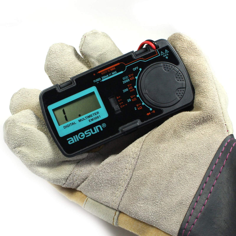 [Australia - AusPower] - ALLOSUN-EM3081 Digital Multimeter/DMM/Multi Tester Amp/Ohm/Volt Meter/Diode and Continuity Test Pocket Size 