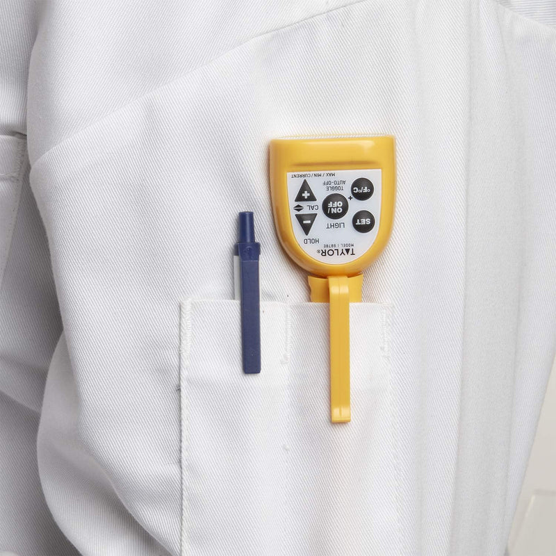 [Australia - AusPower] - Taylor Compact Waterproof Digital Thermometer, 4.5 Inch Stem, Yellow 
