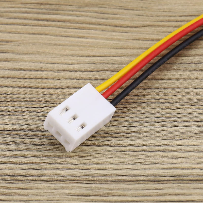 OTOTEC 10-pack PC fan power extension cables, 30cm, 3-pin male to female, fan connector cable, computer CPU fan wire, fan cable