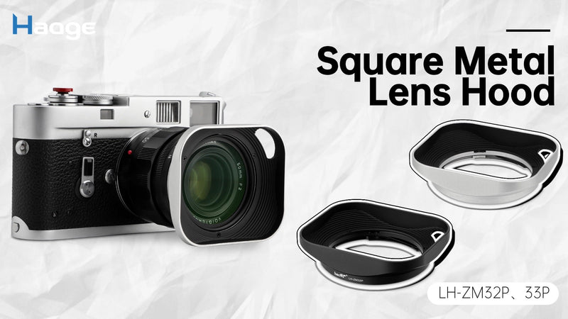 Haoge LH-ZM32P Bayonet Metal Square Lens Hood Shade Compatible with Carl Zeiss Distagon T 1.4/35 35mm f1.4 f/1.4 ZM Lens Hollow Out Designed Black [Square - Black - Hollow Out Designed]
