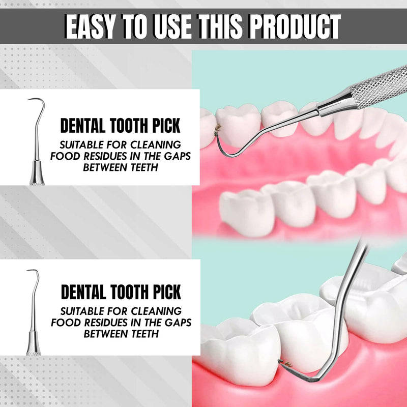 [Australia - AusPower] - Professional Dental Tools |Tartar Scraper For Dentist, Personal Use and Pets | Plaque Remover For Teeth, Premium Oral Care Double ended Hollow Scaler | U5/33 Japanese Stainless Steel 