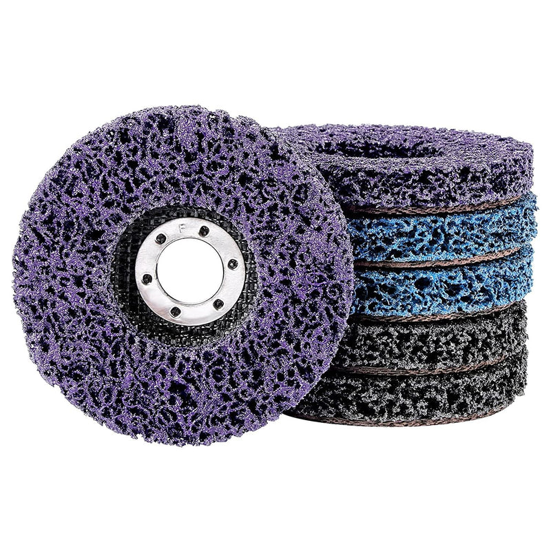 GOODWAY Cleaning Discs Set │ 5 Pieces Mix │ CSD Sanding Discs Diameter 125 mm │ Coarse Cleaning Discs for Rust Removal, Welds & Surface Cleaning │ Removes Paint, Paint, Oxidation & Rust
