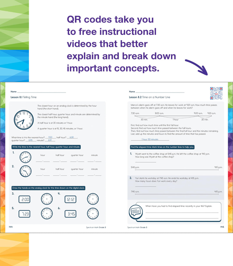 [Australia - AusPower] - Spectrum 3rd Grade Math Workbook, Mathematics Activity Book for Kids Ages 8-9, Multiplication, Division, Fractions, Addition and Subtraction with 4 Digit Numbers, Classroom or Homeschool Curriculum 