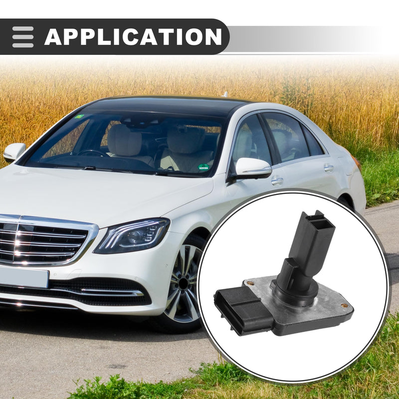 [Australia - AusPower] - Motoforti MAF Sensor, MAF Mass Air Flow Sensor, for Ford F-150 1999-2003, Plastic, No.XL3F-12B579-BA/XL3F12B579BA, Black 