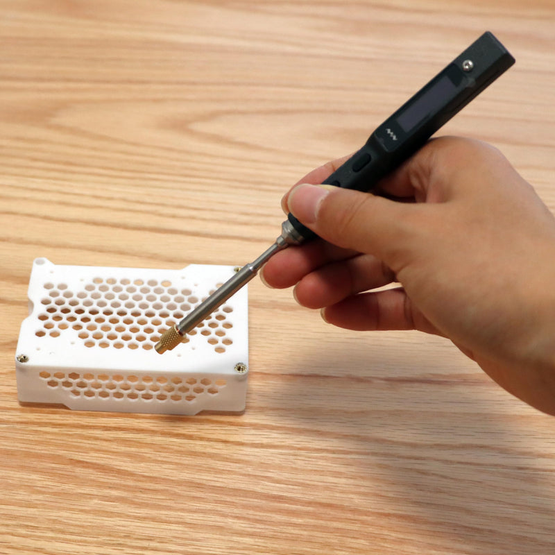 [Australia - AusPower] - NovelLife Heat Set Insert Tool Hot Melt Brass Knurled Nut Embedded Insertion Tip Adapter Kit 3D Printed Parts Install for TS100 TS101 Pine64 936 Soldering Iron (Heat Set Insert Tool) 