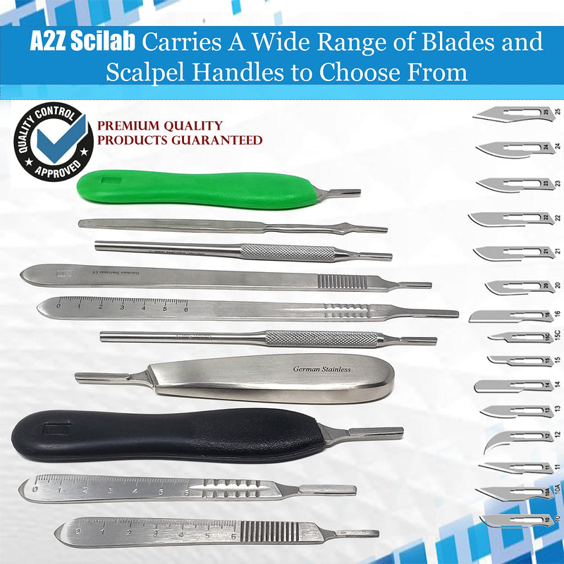 [Australia - AusPower] - Deluxe Scalpel Handle #8, Stainless Steel (Fits Size #60, 70 Scalpel Blades) 