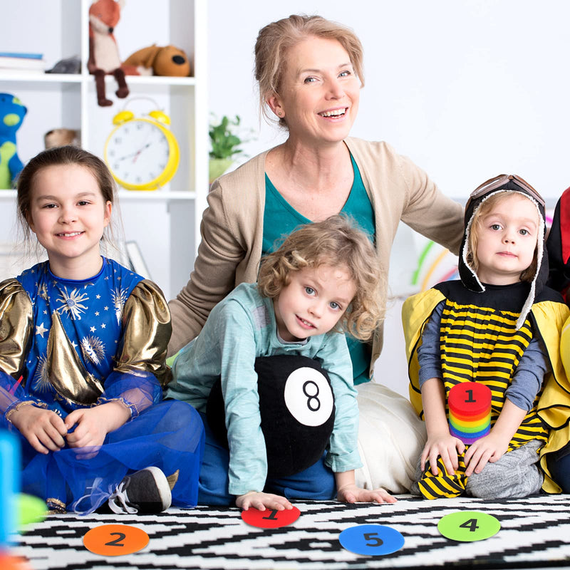 [Australia - AusPower] - Carpet Markers with Numbers 1-36 for Classroom Supplies Teachers and Kids, 36 Pack 4" Floor Dots Rug Circles Marker Spot for Elementary Preschool Kindergarten 