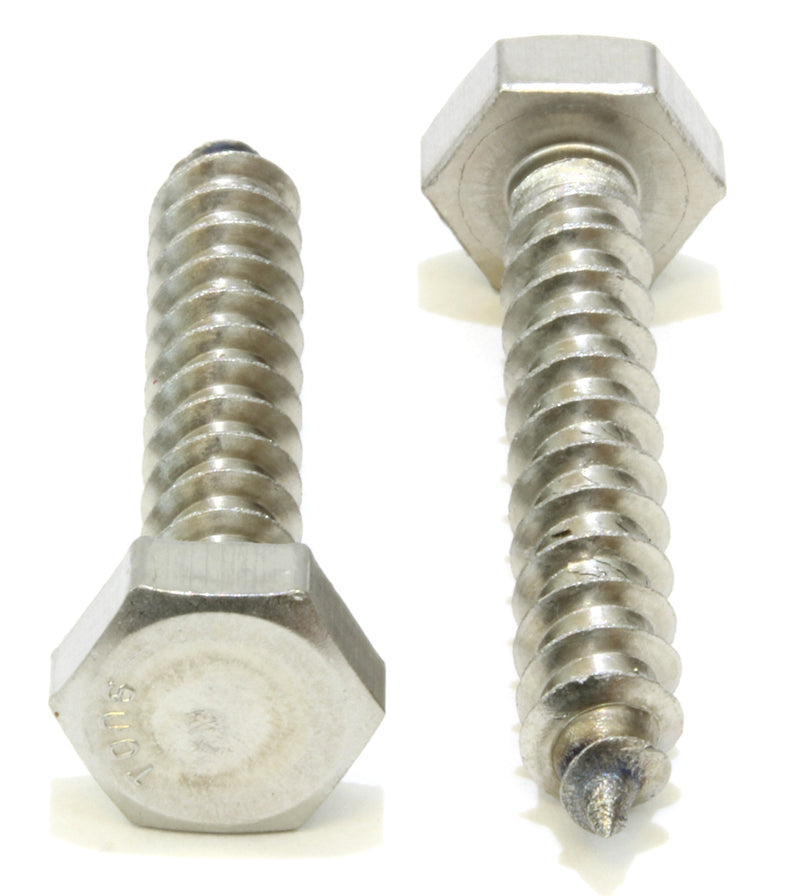 [Australia - AusPower] - Bolt Dropper 1/4" x 1-1/2" Stainless Hex Head Lag Bolt Screws, (25 Pack), 304 (18-8) Stainless Steel Coach Bolts/Large Screws for Wood with Plain Finish by Bolt Dropper 1/4" x 1-1/2" 