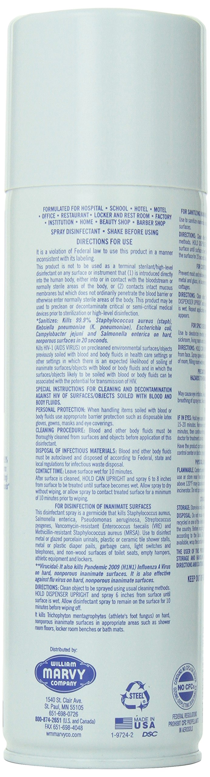 [Australia - AusPower] - Spray Disinfectant, 16.5 oz – Hospital-Grade Disinfectant & Deodorizer Spray, Kills Germs, Bacteria, Viruses, Fungus & Mildew – For Salons, Barbershops, Gyms & Homes 