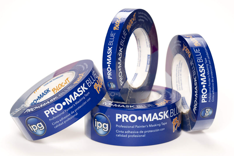 IPG ProMask Blue with BLOC-It, Premium 14-Day Masking Tape, 0.70" x 60 yd, Blue, (Single Roll) .70" x 60 yd Single Roll