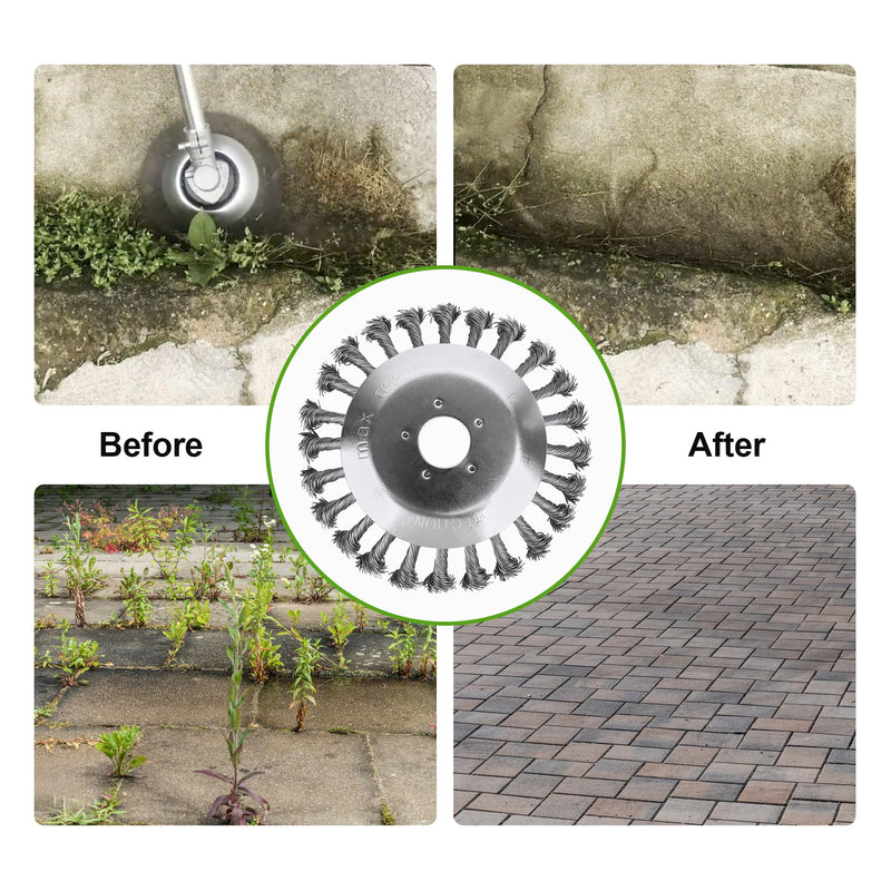 Forever Speed Weed Brush for Grass Trimmer 6 Inch 25.4 x 200 mm High Stability - Very Robust - Easy to Assemble 6 Zoll