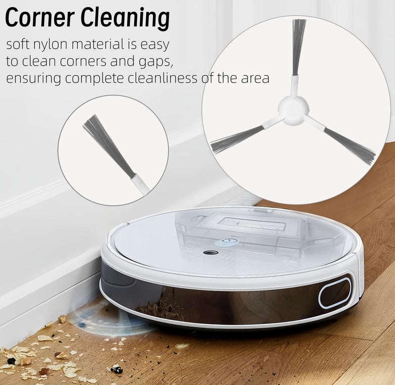 Accessories Kit for Xiaomi S20 Plus / S20+ Robot Vacuum Cleaner, 2 Main Brush, 6 Filters, 6 Side Brushes, 6 Mop Pads, Replacement Parts Spare Repair Attachments