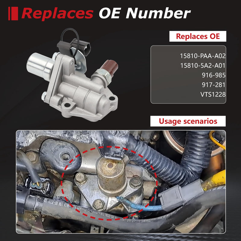[Australia - AusPower] - VTEC Solenoid VVT Solenoid Compatible with 1998-2002 Accord 1998 Odyssey 1998-1999 CL 2.3L Replaces for 15810-PAA-A02 917-281 