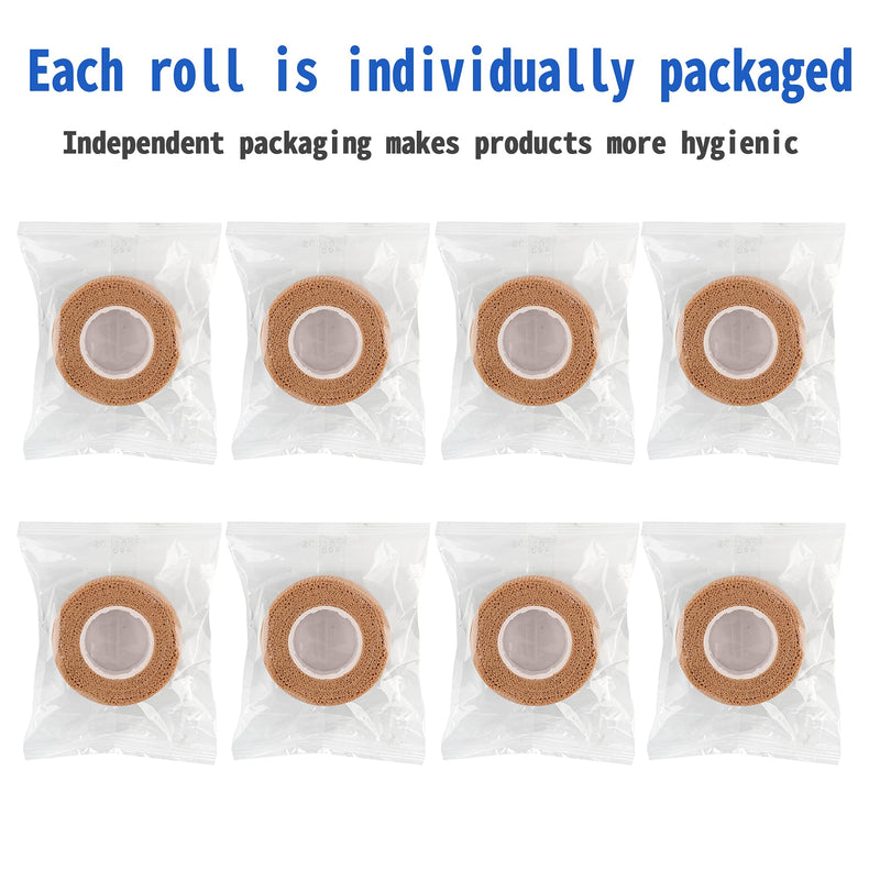 24 Pack Self Adherent Cohesive Wrap Bandages 1 Inches X 5 Yards,First Aid Tape, Elastic Self Adhesive Tape, Athletic, Sports wrap Tape, Bandage Wrap for Sports, Wrist, Skin Colour Athletic Tape 24 Count (Pack of 1)
