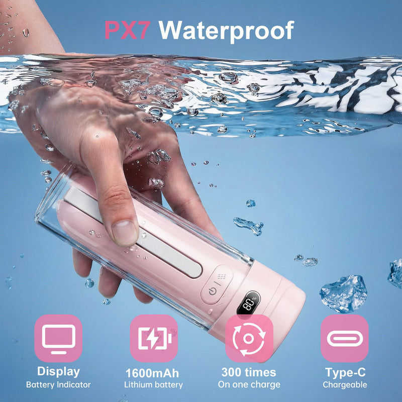 Portable Bidet for Travel | Bathroom - Rechargeable Electric Bidet Sprayer with 3 Pressure | Waterproof for Ultimate Personal Hygiene Cleaning at Home Office and Camping Pink