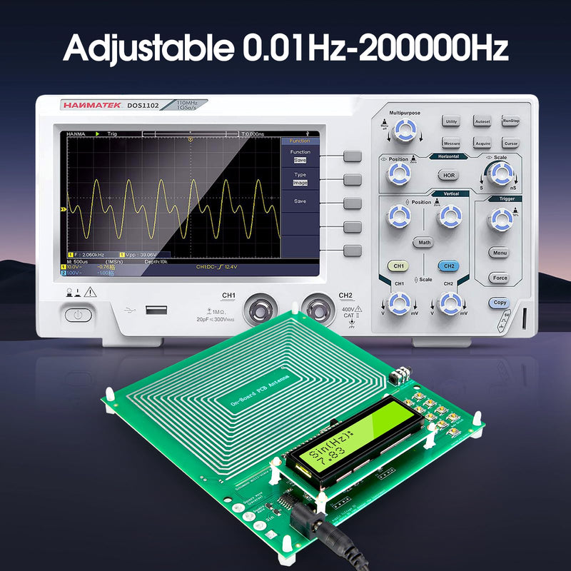 Adjustable Schumann Resonance Generator (0.01Hz-200KHz) I Frequency Generator for Meditation. Frequency Experiments. USB Powered