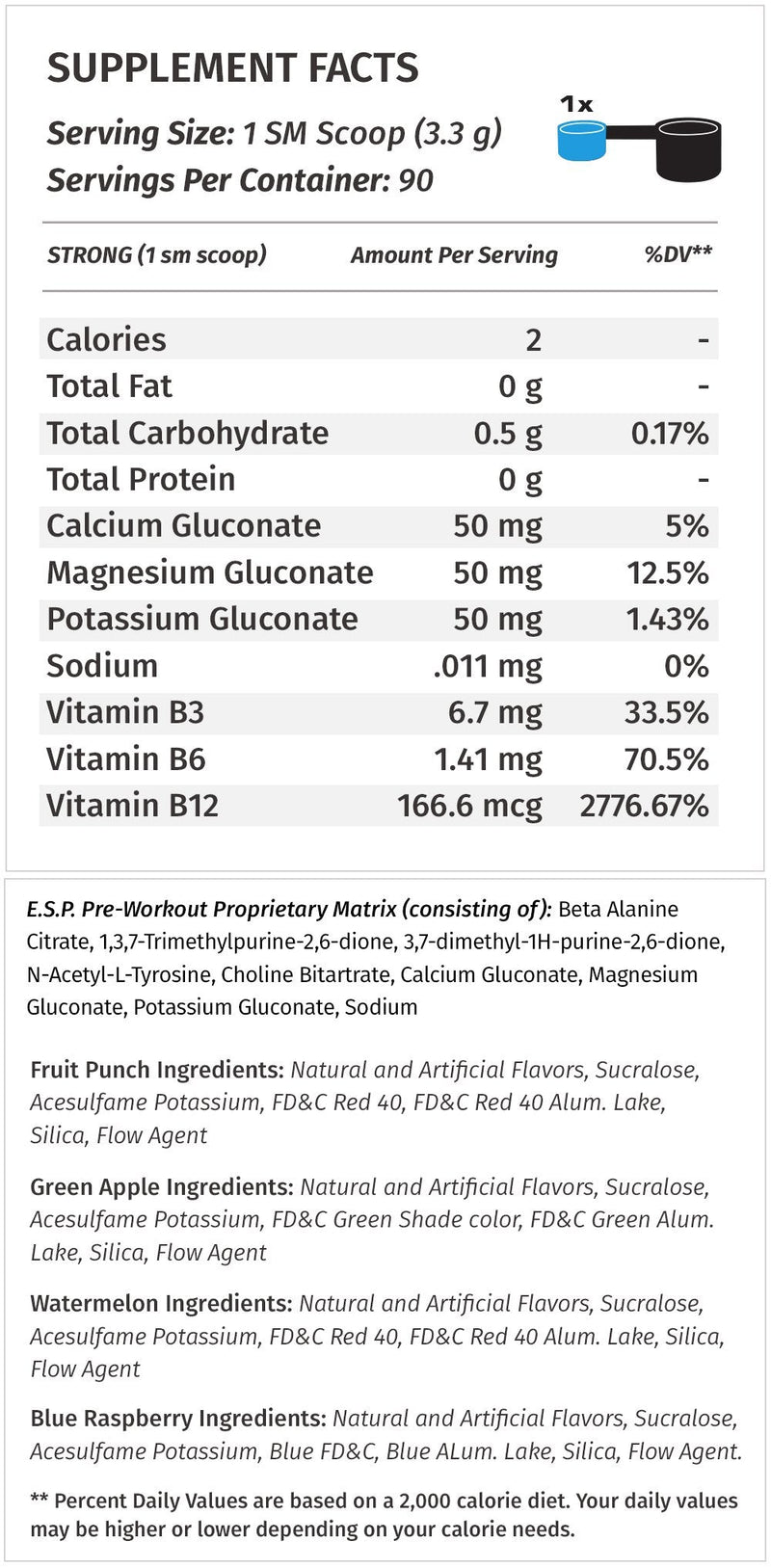 [Australia - AusPower] - Metabolic Nutrition | ESP - Stimulating Pre Workout, Pre Intra Workout Supplement | Energy & Endurance Stimulating | Natural, Safe & Mental Focus | Blue Raspberry, 300 Grams (90 Servings) 