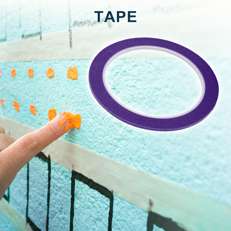 Painters Tape Medium Tack Easy Removal Masking Master Tape Purple 1 Pc 2500 x 0.40 x 0.01cm / 27.34 Yards x 0.16 Inches x 140um