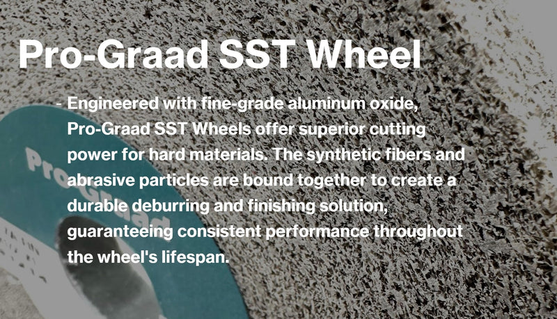 [Australia - AusPower] - SST Deburring Wheel - 6" x 1" x 1" 7A Fine Grit – Aluminum Oxide – Excels on Titanium, Stainless & Tough Alloys, Deburring, Finishing and Polishing Wheel – Convolute - (1 Pack) 