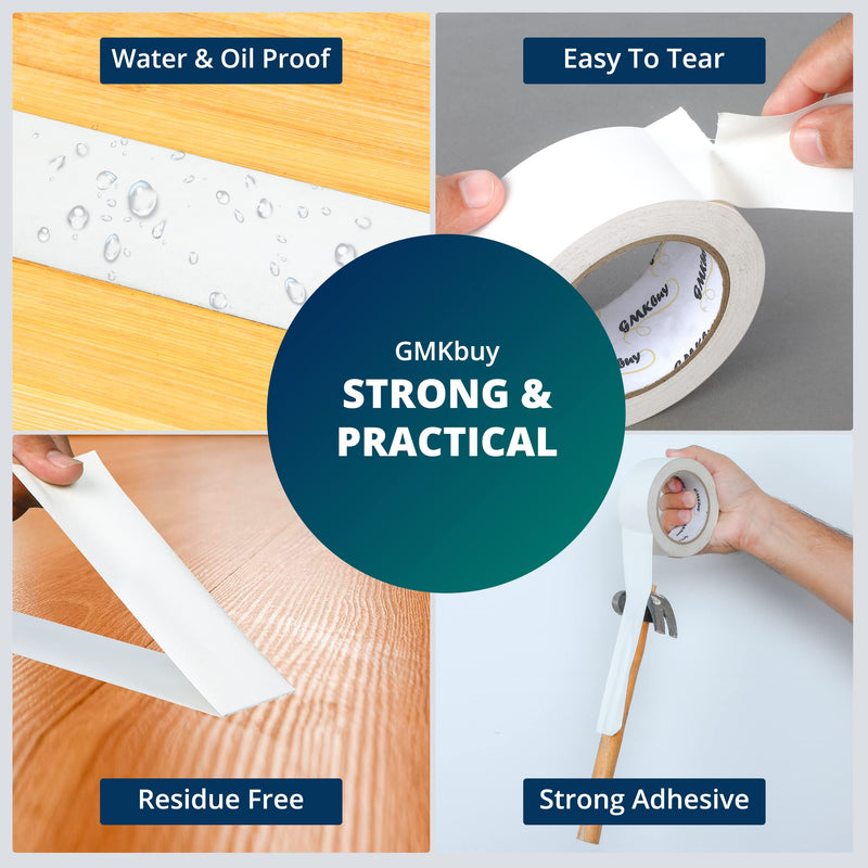 2 in x 30 Yd White Gaffers Tape – Heavy Duty, Non-Reflective, Easy to Tear, Waterproof Matte Gaffer Stage Tape – Gaff Cloth Tape for Photography, Filming Backdrop & Production 2 Inch x 30 Yards - [1 Pack]