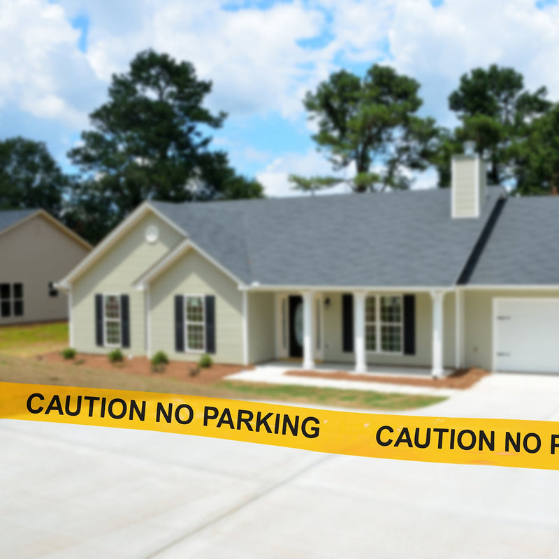 Caution No Parking Tape & 2 Pack of Caution Tape 3 inch x 1000 feet • Tear Resistant Design.