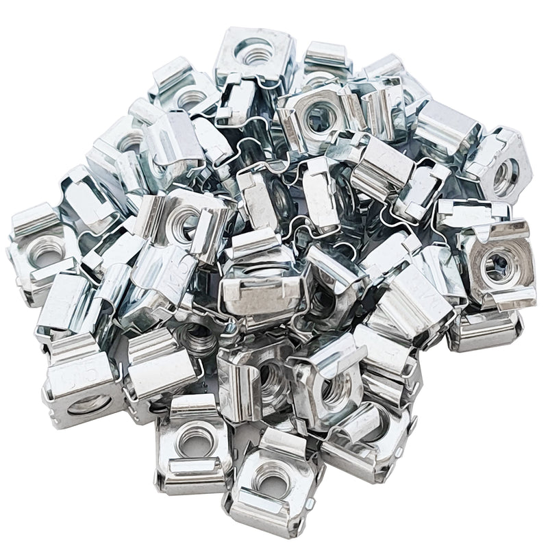 [Australia - AusPower] - M5 Cage Nuts, 304 Stainless Steel, Zinc Plated, Metric, 50Pcs M5 