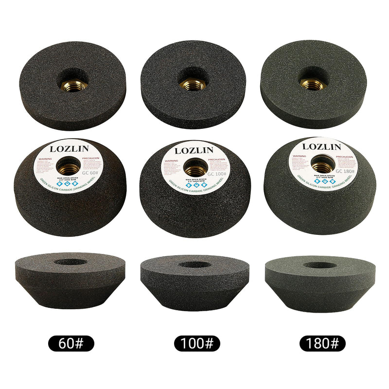 [Australia - AusPower] - 3 Inch Silicon Carbide Grinding Wheel for Angle Grinder - 80mm Metal Polishing, Ceramic Tile/Glass Trimming, Granite Chamfering & Renovation, Heavy-Duty Abrasive Tool (100#) 100# 
