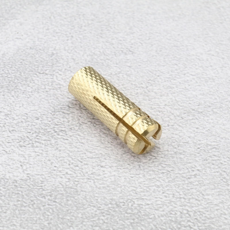 [Australia - AusPower] - Create idea 20PCS M8 Drop in Anchors Brass Wall Anchor Expansion Bolt Sleeve Brass Plug Fastener Hardware for Anchoring into Concrete Solid Bricks 