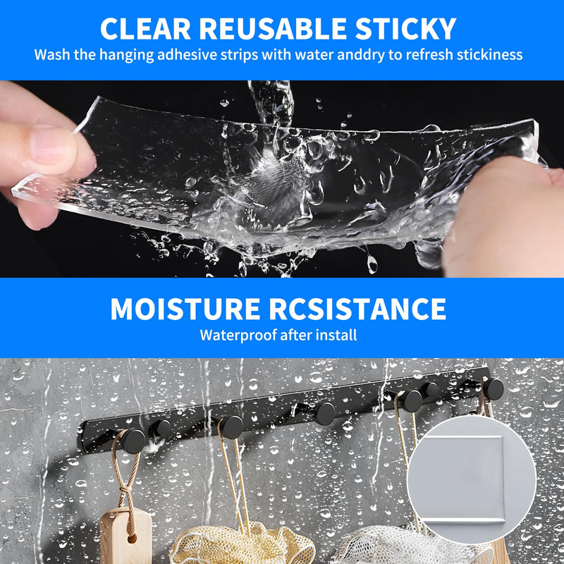 Razor Blade Scraper Tool &Double Sided Tape Heavy Duty Nano Two Side Tape Adhesive Tape, Mounting Tape Picture Hanging Strips, Removable Carpet Tape Wall Tape Sticky Posters Tape Decor