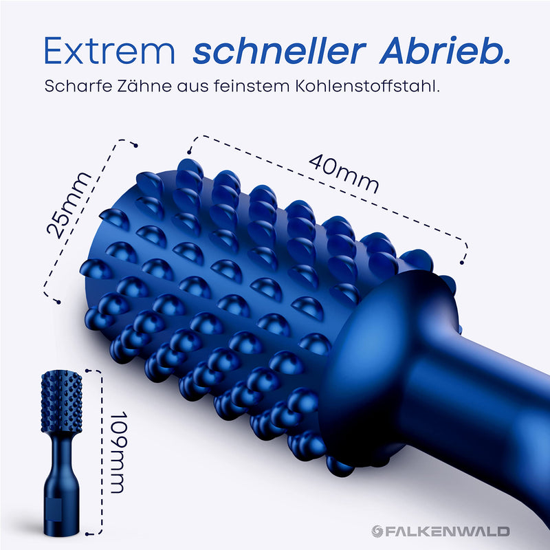 [Australia - AusPower] - FALKENWALD® Cylinder Cutter 25 mm Coarse - Angle Grinder Accessories for Woodworking - Milling Disc for Angle Grinder - Milling Drill Cutter - Cylinder Rasp Wood Diameter 25 mm coarse cylinder 