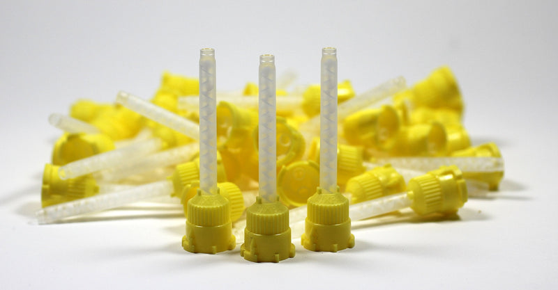 [Australia - AusPower] - HP YELLOW Mixing Tips 4.2 mm Impression 48/PK Genuine Mixpac All VPS 