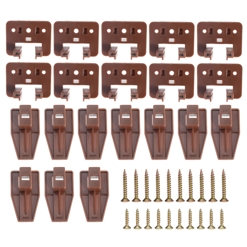 [Australia - AusPower] - 10PCS Drawer Slide Track Guide Glide for Center Mount Drawer for Dressers and for Nightstand for Kenlin for Rite-Trak 1 Drawer Systems (Please Check The Size Before Purchasing) 10Pcs 