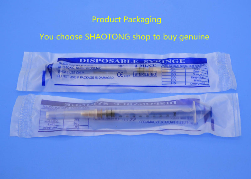 [Australia - AusPower] - 1ml 25G Syringe with Needle,Disposable Sterile Syringe 100pcs 