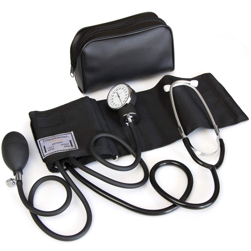 [Australia - AusPower] - HealthSmart Manual Blood Pressure Monitor, Self Taking Blood Pressure Kit, With Standard Cuff Size 1 ADULT 