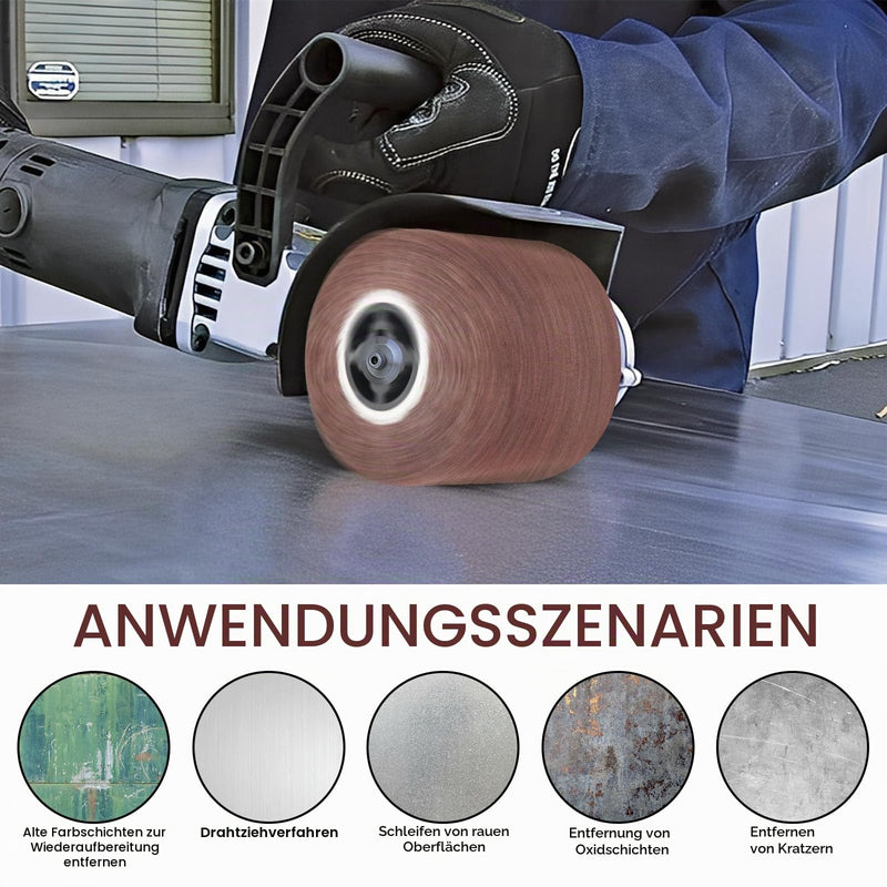 120 Grit Satin Roller, 120 x 100 mm Satin Brush Sanding Sleeves for Sanding Rollers Sanding Rollers Ideal for Matting Sanding Satin