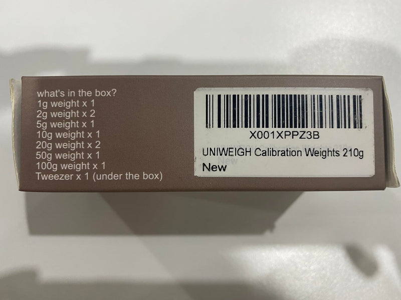 [Australia - AusPower] - Calibration Weights 210g,9 PCS High Precision Scale Calibration Weight Kit,1g 2g 5g 10g 20g 50g 100g Calibration Weight with Stainless Tweezers for Digital Scale Gram, Mg Scale, Lab Scale 9PCS 