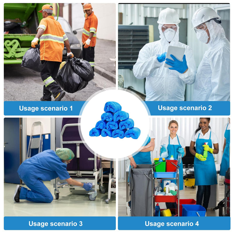 Pack of 200 Disposable Shoe Covers, Shoe Covers, Non-Slip, Overshoes, Waterproof, Disposable Plastic Shoe Covers, Waterproof, Universal Size Shoe Cover