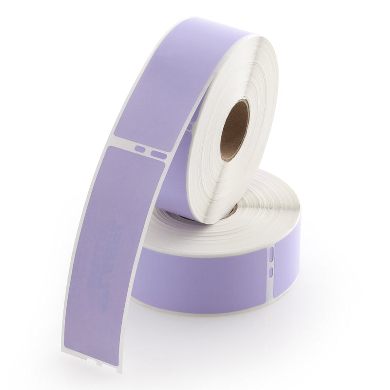 LabelValue LV-30252L Lavender Address Labels Compatible with Dymo LW450 Series Label Printers - 1-1/8 x 3-1/2 Inch - Direct Thermal Labels - 350 Labels Per Roll - 2 Rolls Per Pack