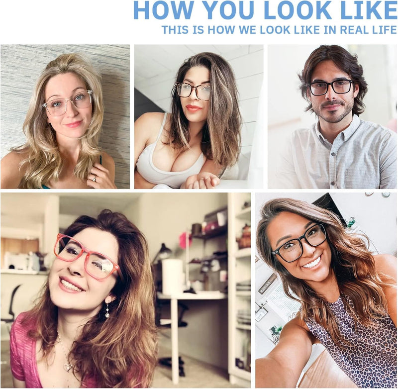 [Australia - AusPower] - 5 Pack Reading Glasses Blue Light Blocking Women/Men, Anti UV Ray/Glare Readers Fashion Eyeglasses with Spring Hinge *C1 Mix 1.5 x 