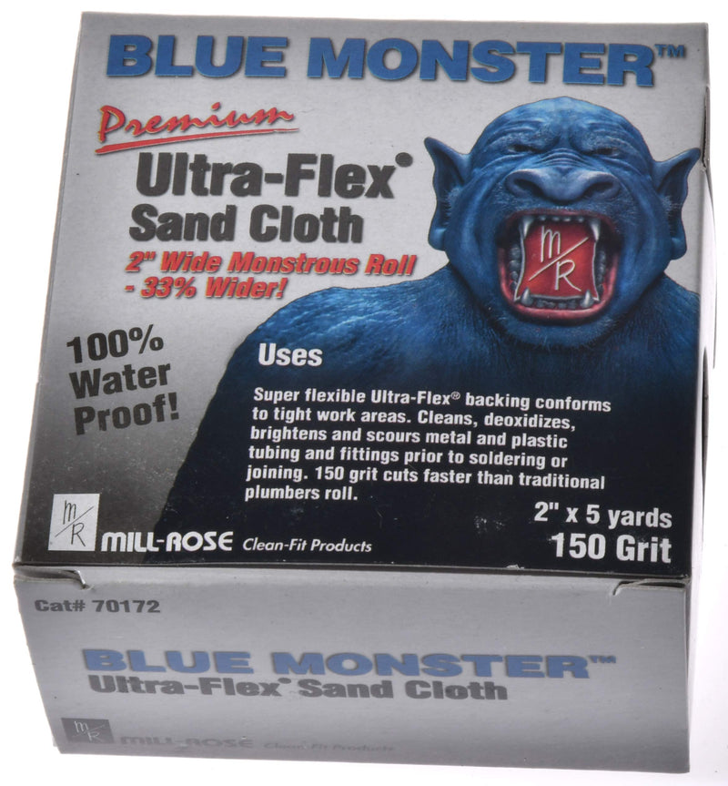 [Australia - AusPower] - Mill-Rose 70172 Millrose Monster Ultra Flex Premium Mini Strips Abrasive Cloths, 2" x 5-Yard, Blue 