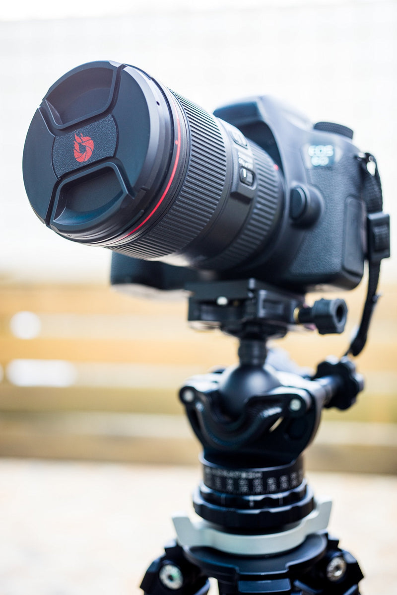 [Australia - AusPower] - 77mm Lens Cap Center-Pinch, Extra Strong Springs, Made from 100% Recycled Plastic 77mm 