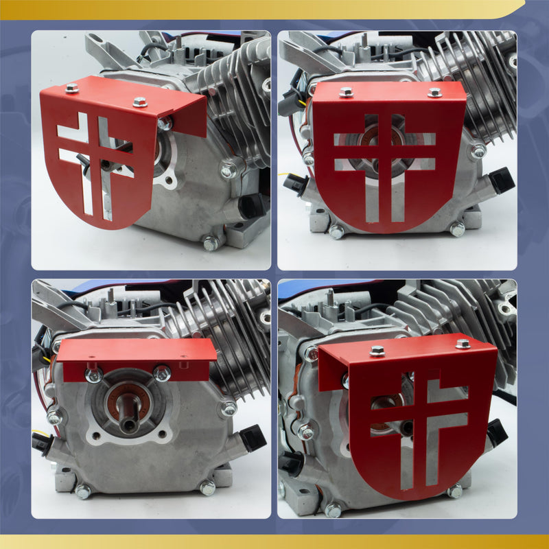 [Australia - AusPower] - Upgraded Aluminum Mini Bike Clutch Cover Chain Guard Lightweight and Thickened for Predator 212cc 196cc Clone Engines for Coleman CT200U CT200U-EX CT100 BT200X(Red) Red 
