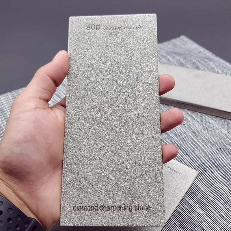 [Australia - AusPower] - 3 PCS Diamond Sharpening Stone Diamond Knife Sharpener Plate Honing Whetstone for Knives Chisel (240#+600#+1200#) SET-B 